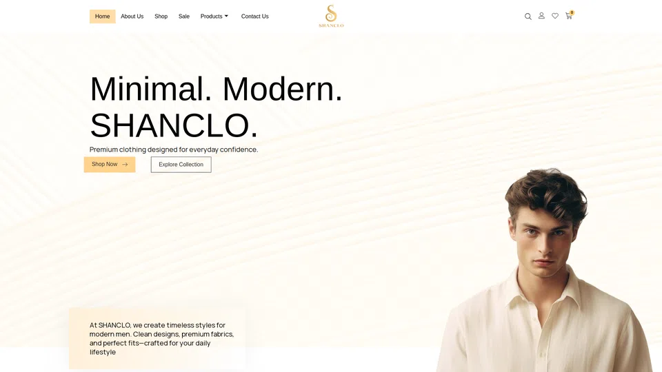 Homepage snapshot at launch