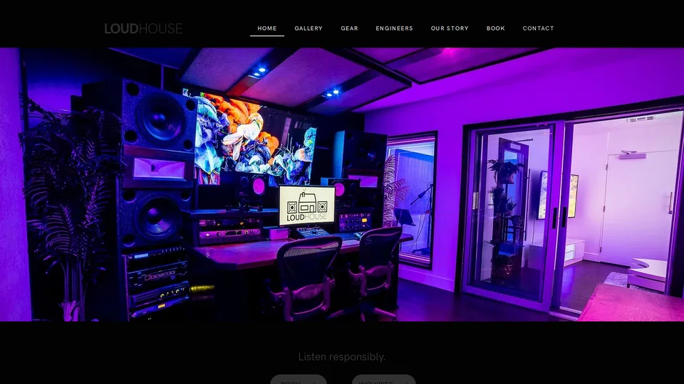 Homepage snapshot at launch