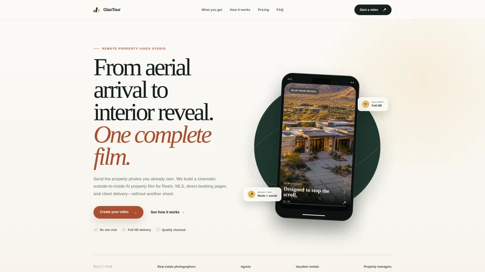 Homepage snapshot at launch