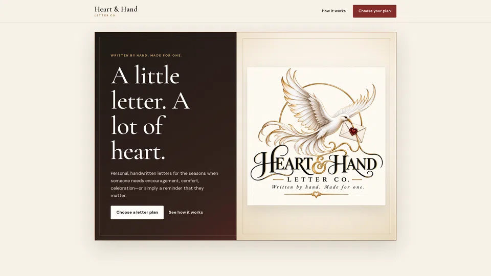 Homepage snapshot at launch