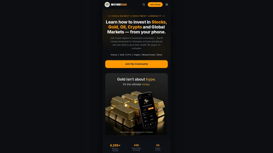 Homepage snapshot at launch