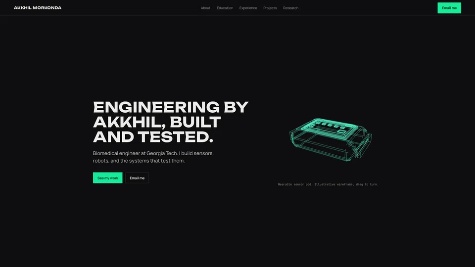 Homepage snapshot at launch