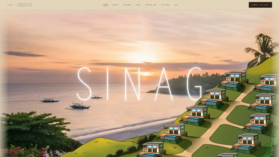 Homepage snapshot at launch