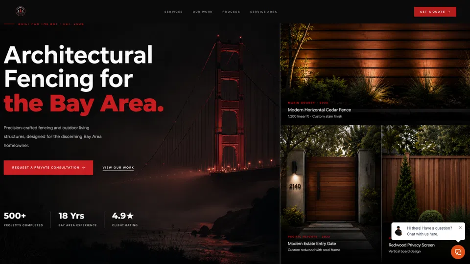 Homepage snapshot at launch