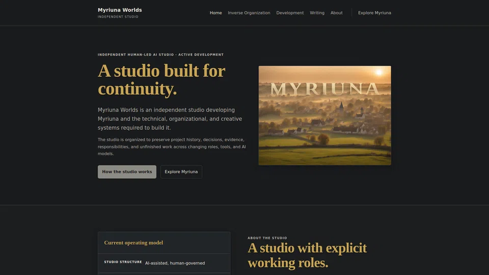 Homepage snapshot at launch