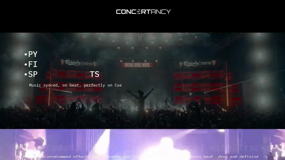 Homepage snapshot at launch