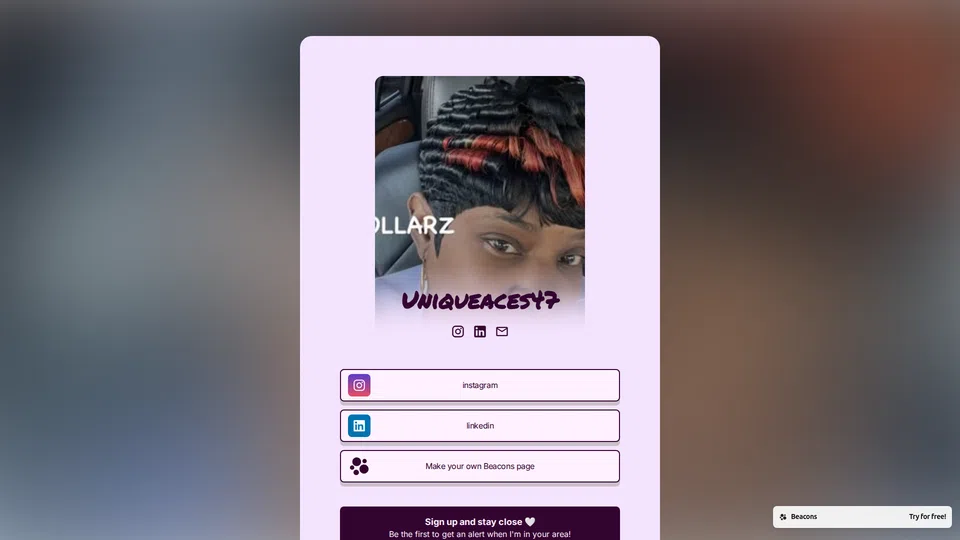Homepage snapshot at launch