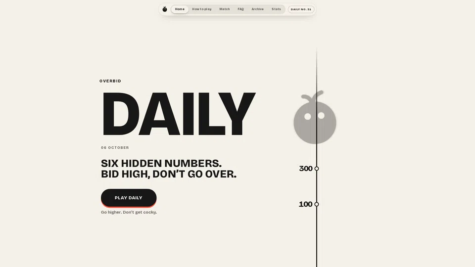 Homepage snapshot at launch