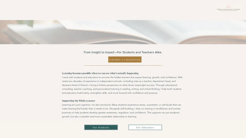 Homepage snapshot at launch