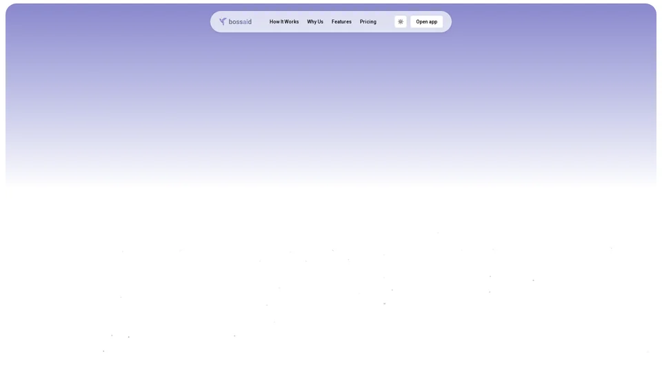 Homepage snapshot at launch