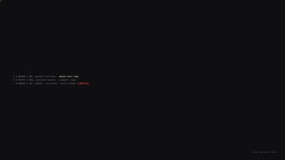 Homepage snapshot at launch