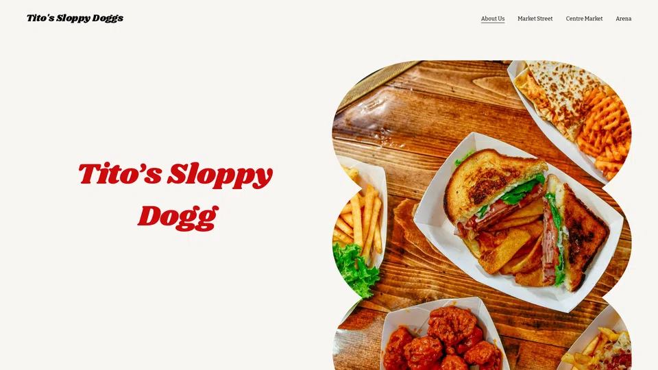 Homepage snapshot at launch
