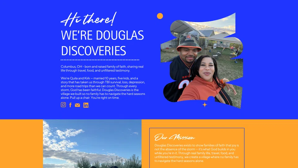 Homepage snapshot at launch