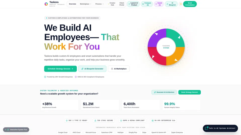 Homepage snapshot at launch