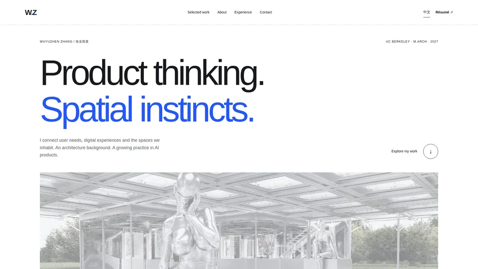 Homepage snapshot at launch
