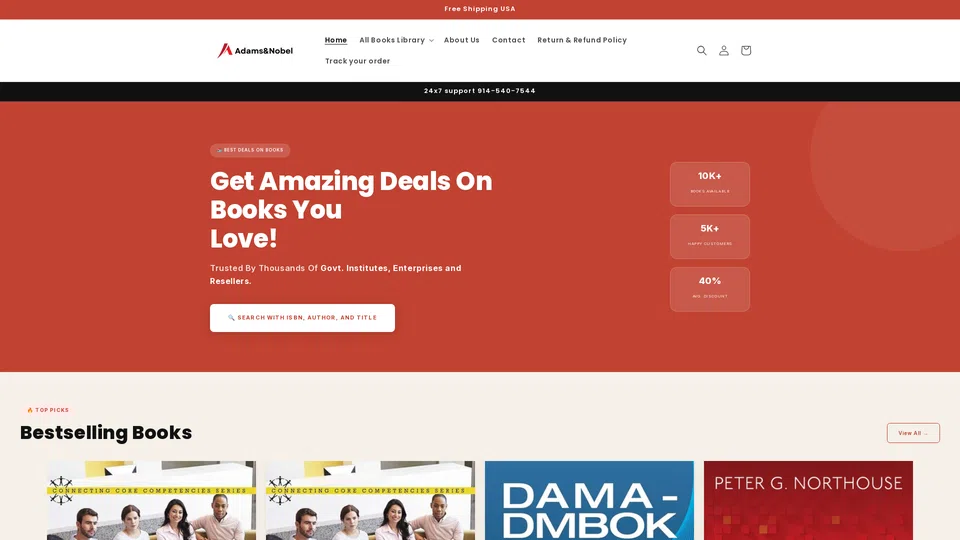 Homepage snapshot at launch