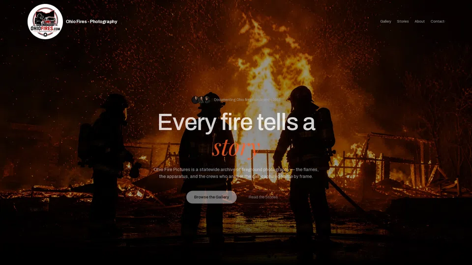 Homepage snapshot at launch
