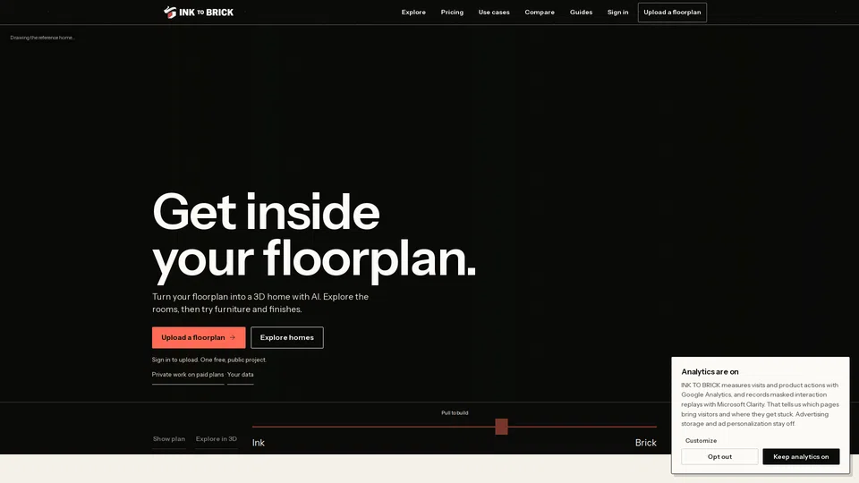 Homepage snapshot at launch
