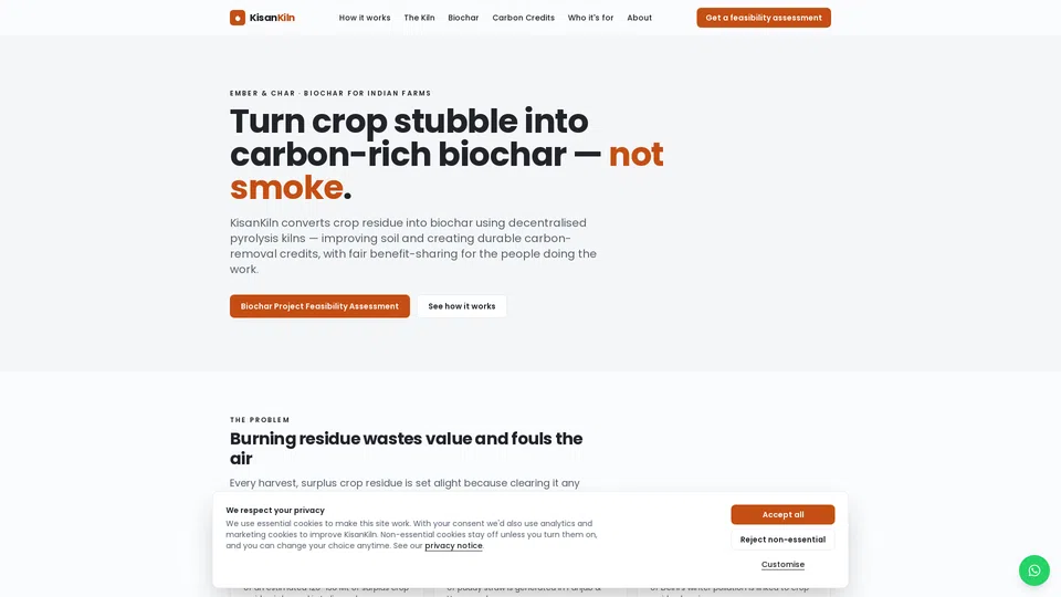 Homepage snapshot at launch