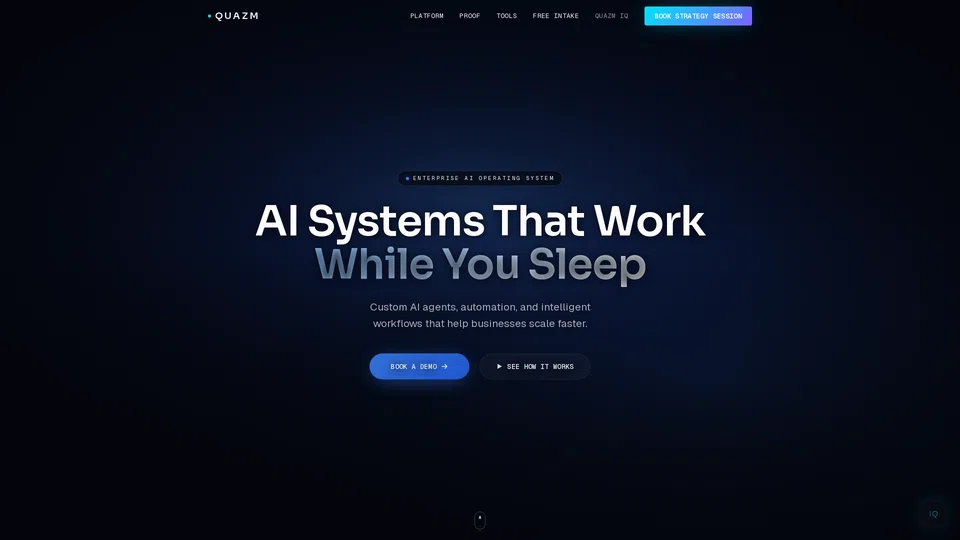 Homepage snapshot at launch