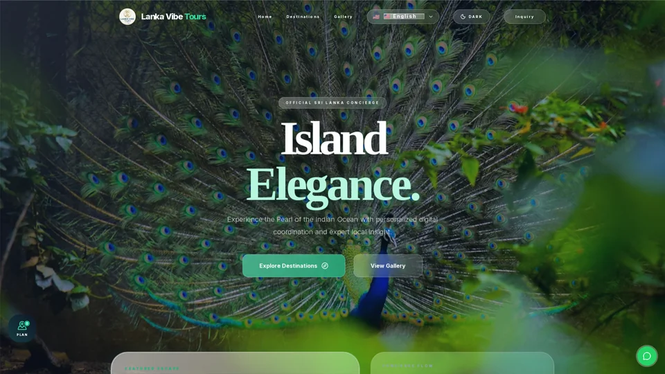 Homepage snapshot at launch