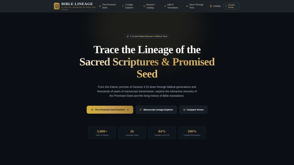 Homepage snapshot at launch