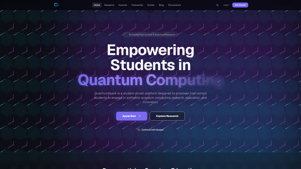 Homepage snapshot at launch