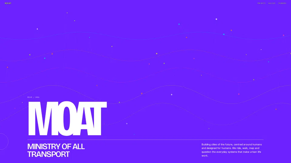 Homepage snapshot at launch