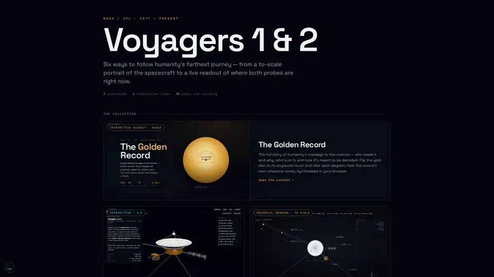 Homepage snapshot at launch