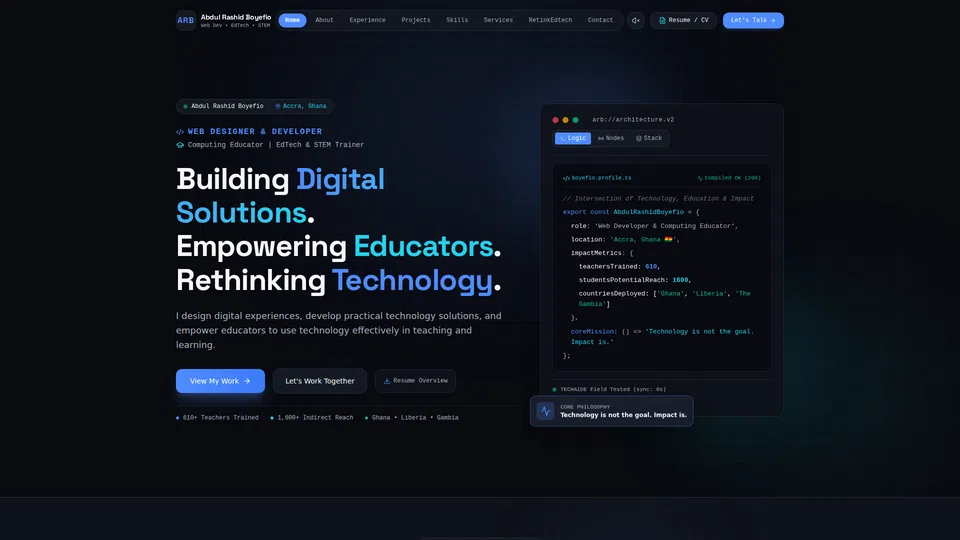 Homepage snapshot at launch