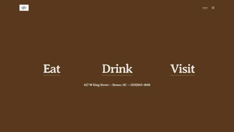 Homepage snapshot at launch