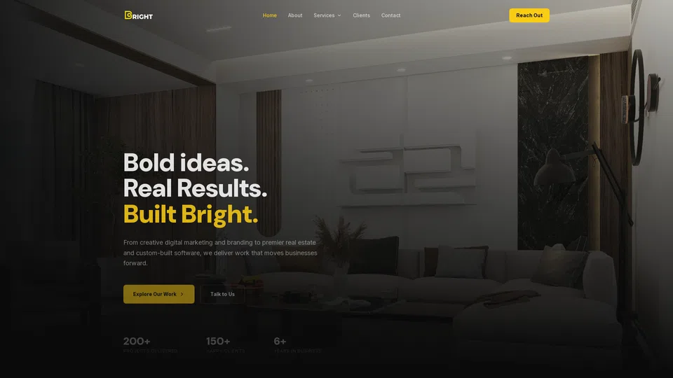 Homepage snapshot at launch