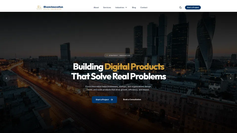 Homepage snapshot at launch