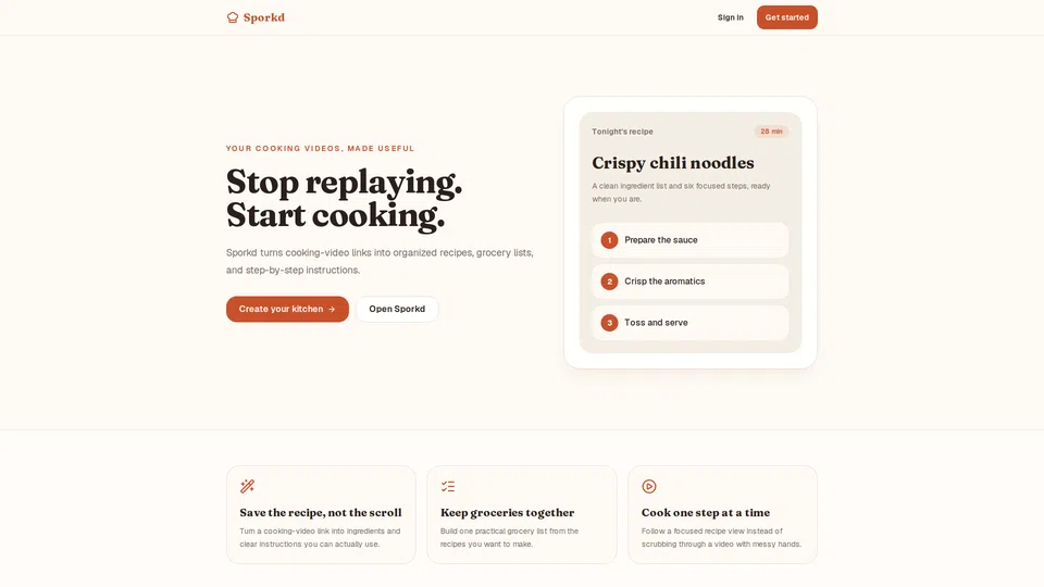 Homepage snapshot at launch
