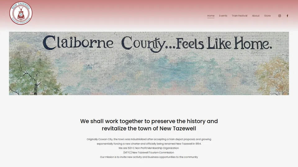 Homepage snapshot at launch