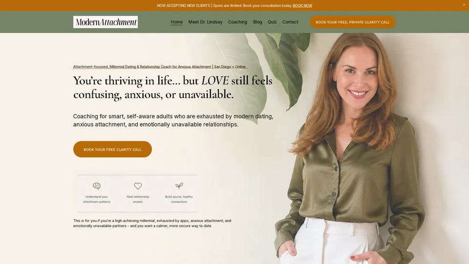 Homepage snapshot at launch