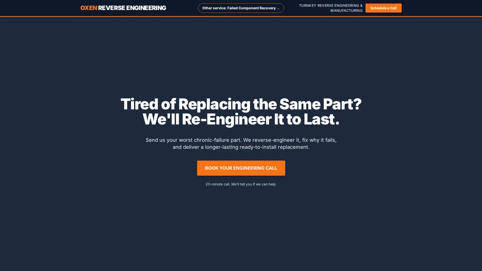 Homepage snapshot at launch