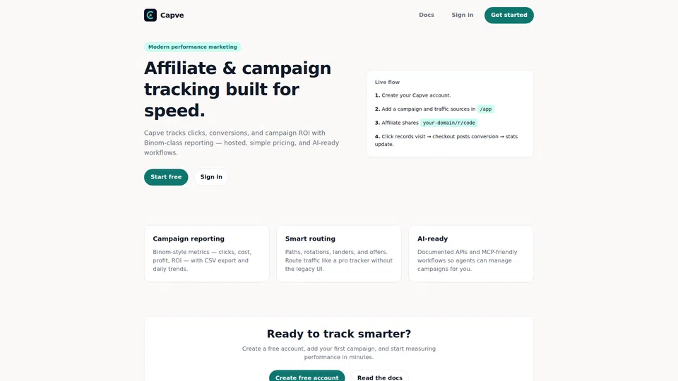 Homepage snapshot at launch