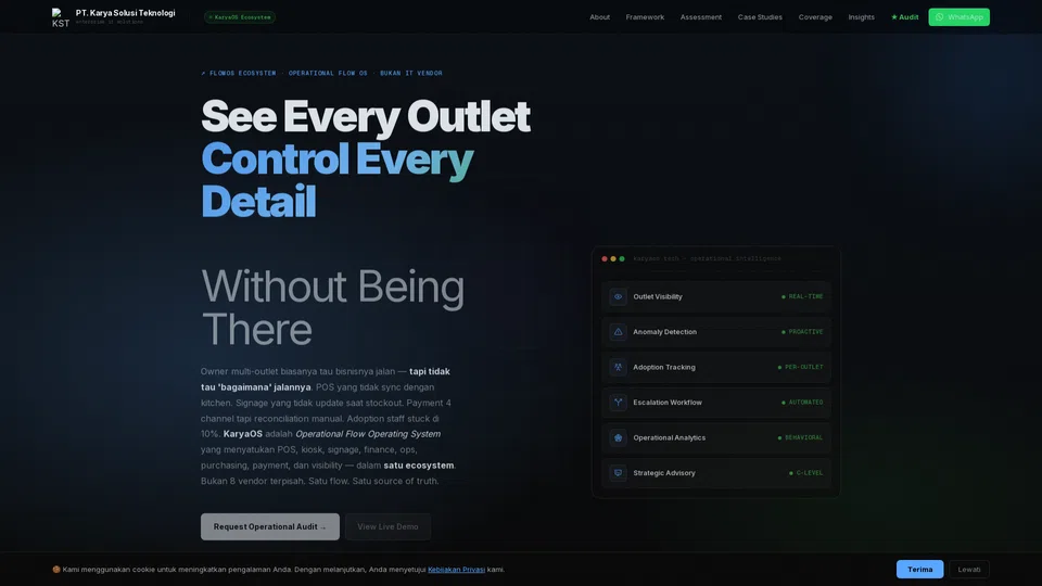 Homepage snapshot at launch