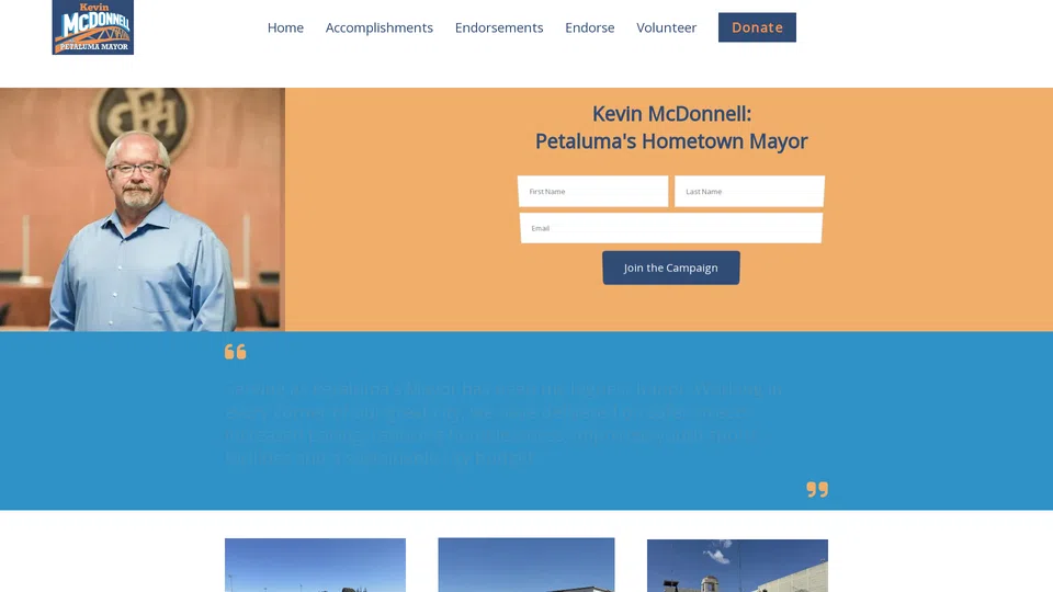 Homepage snapshot at launch