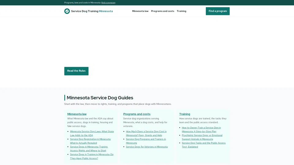 Homepage snapshot at launch