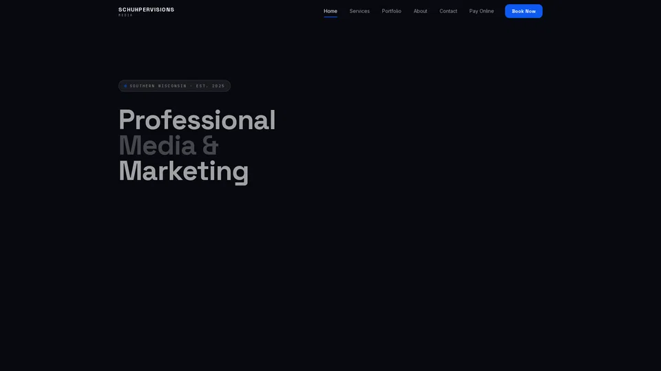 Homepage snapshot at launch