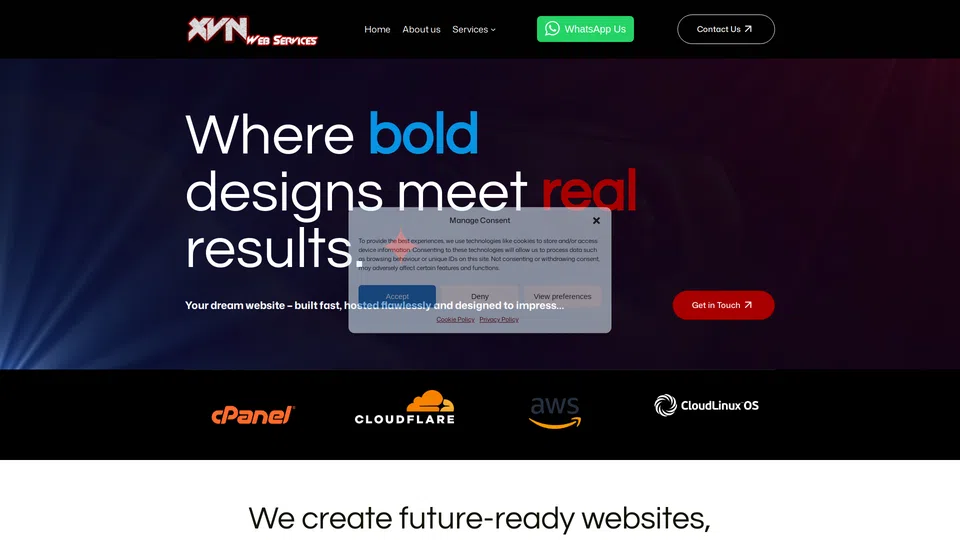 Homepage snapshot at launch