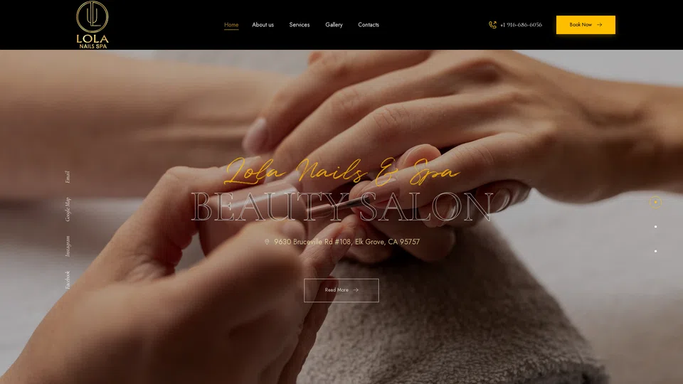 Homepage snapshot at launch