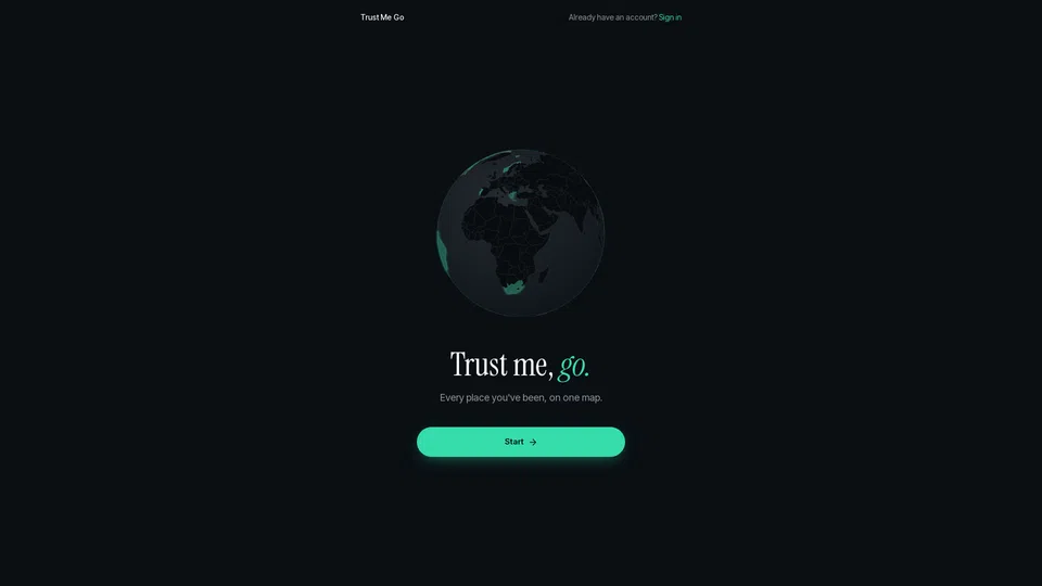 Homepage snapshot at launch