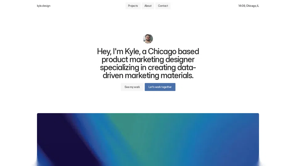 Homepage snapshot at launch