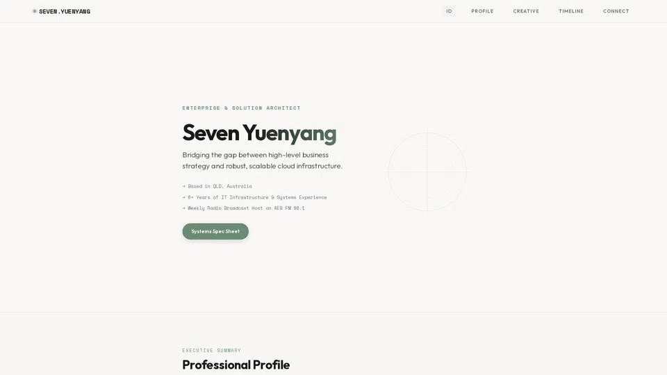 Homepage snapshot at launch