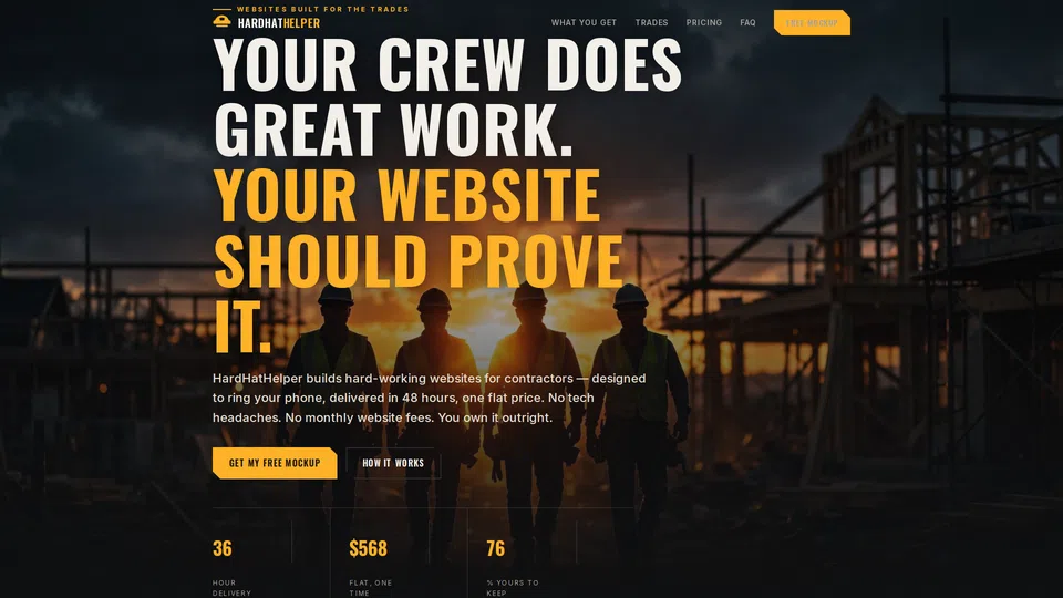 Homepage snapshot at launch