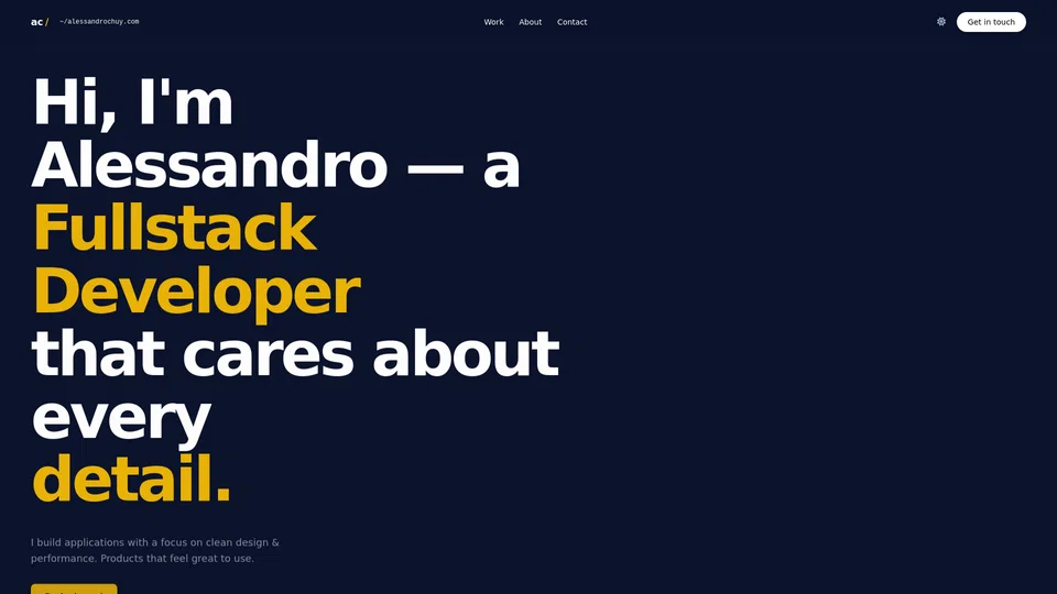 Homepage snapshot at launch