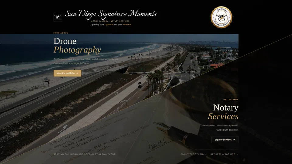Homepage snapshot at launch
